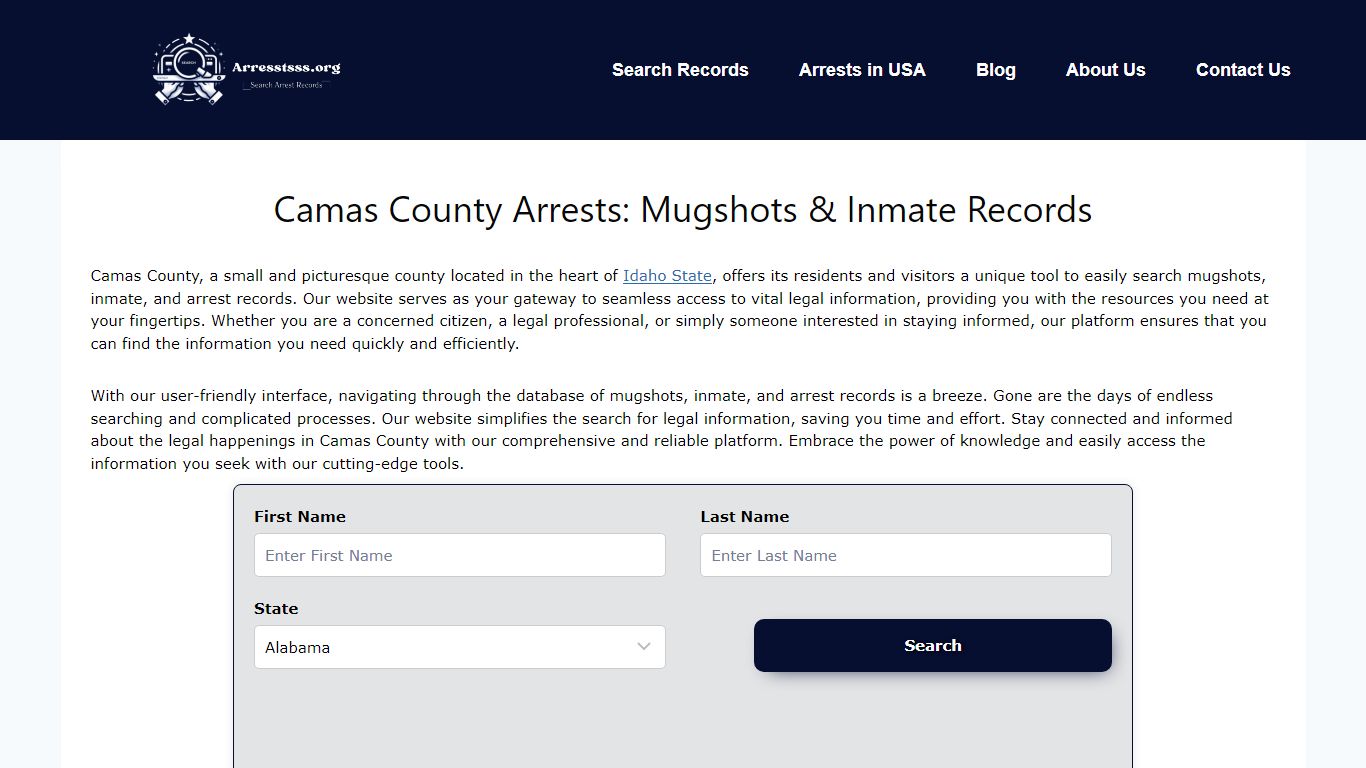 Camas County Arrests: Mugshots & Inmate Records - Arrests.org